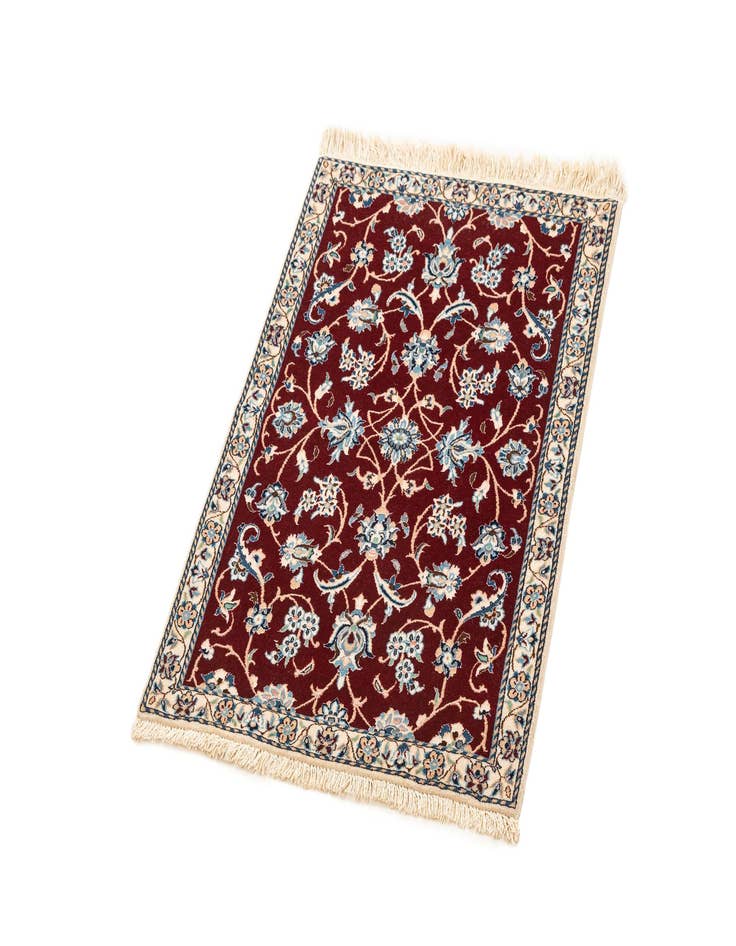 Detail image of  2' x 2' 10  Hand Knotted Nain Rug