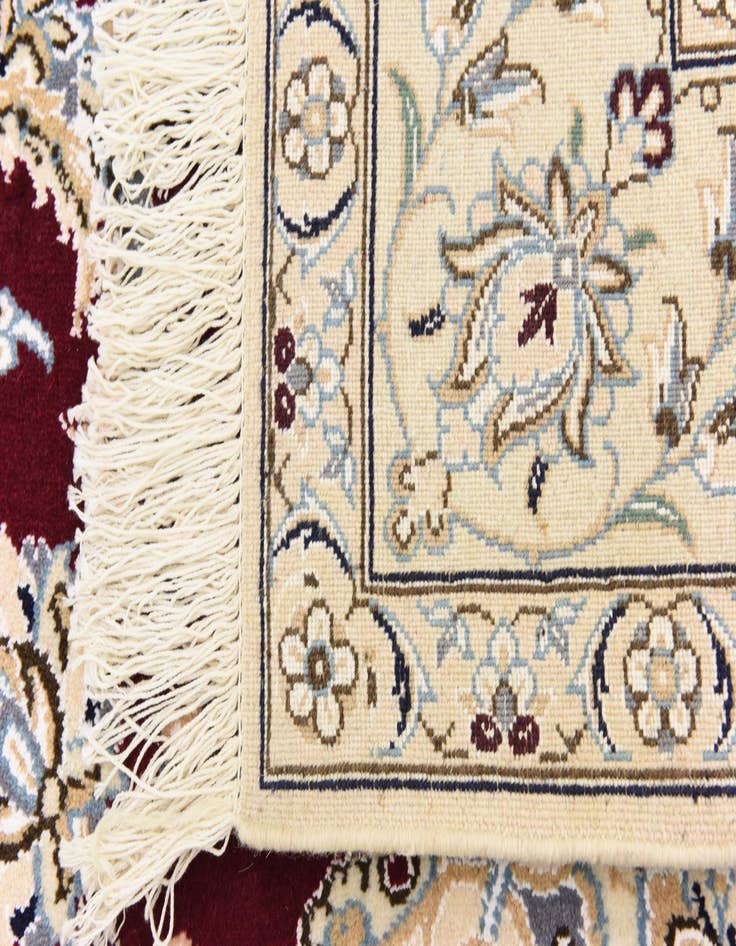 Detail image of  5' 2 x 8' 2  Hand Knotted Nain Persian Rug