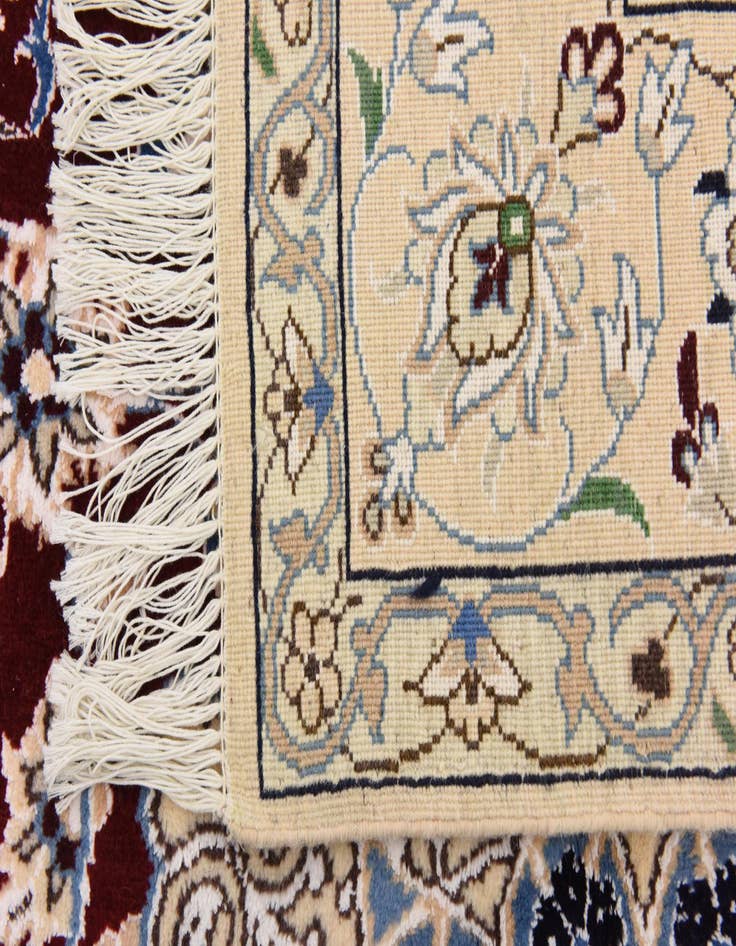Detail image of  5' 1 x 7' 9  Hand Knotted Nain Persian Rug