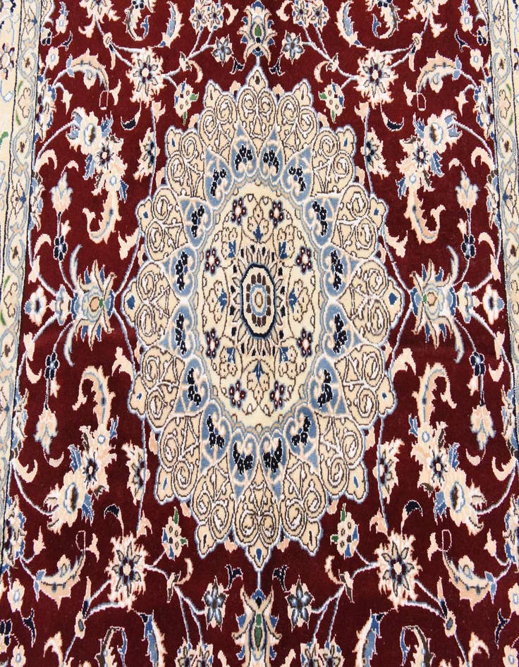 Detail image of  5' 1 x 7' 9  Hand Knotted Nain Persian Rug