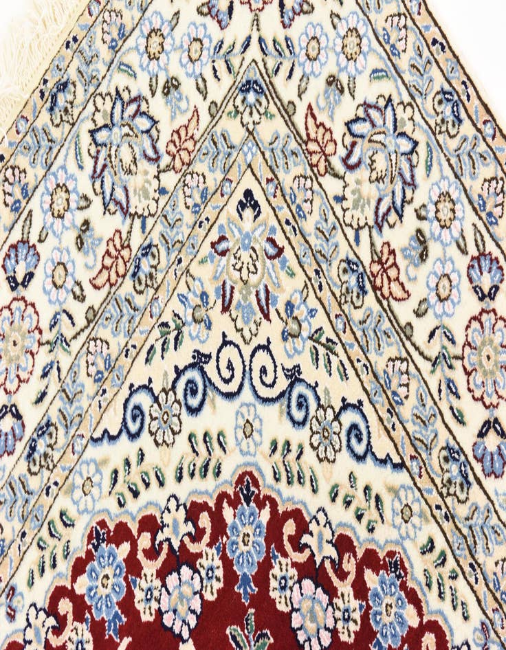 Detail image of 5' 1 x 8' Hand Knotted Nain Persian Rug