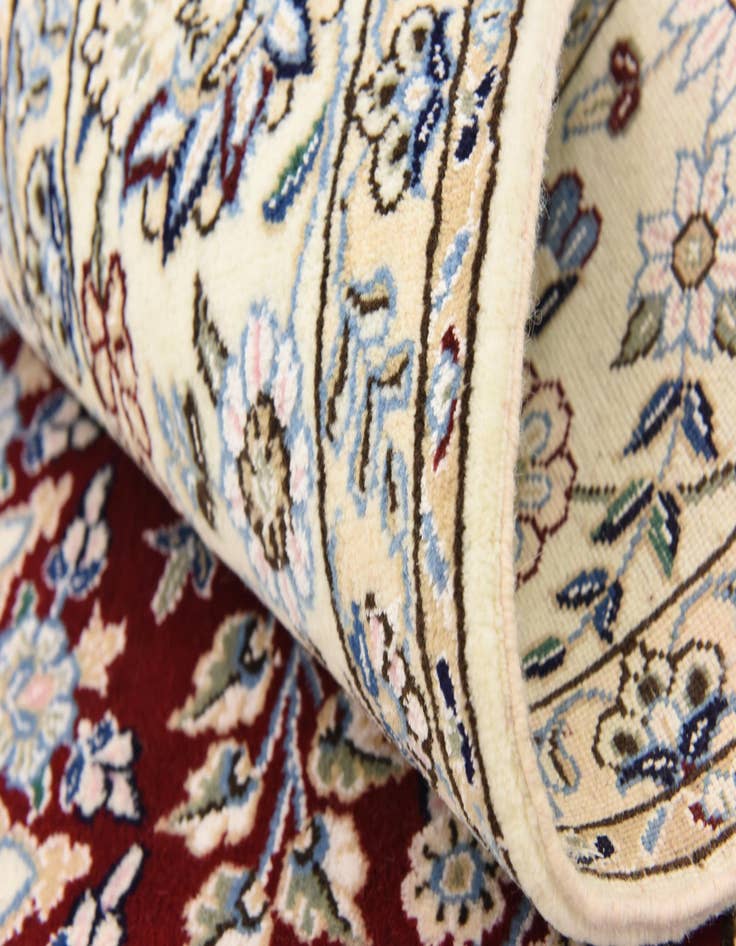 Detail image of 5' 1 x 8' Hand Knotted Nain Persian Rug