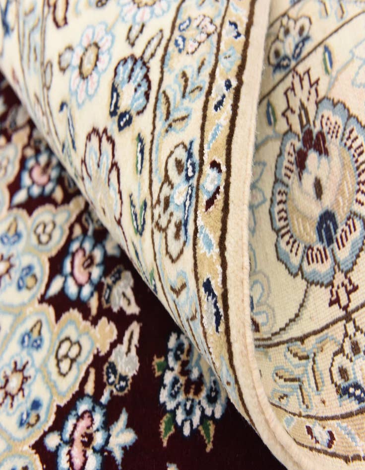 Detail image of  5' 2 x 7' 10  Hand Knotted Nain Persian Rug