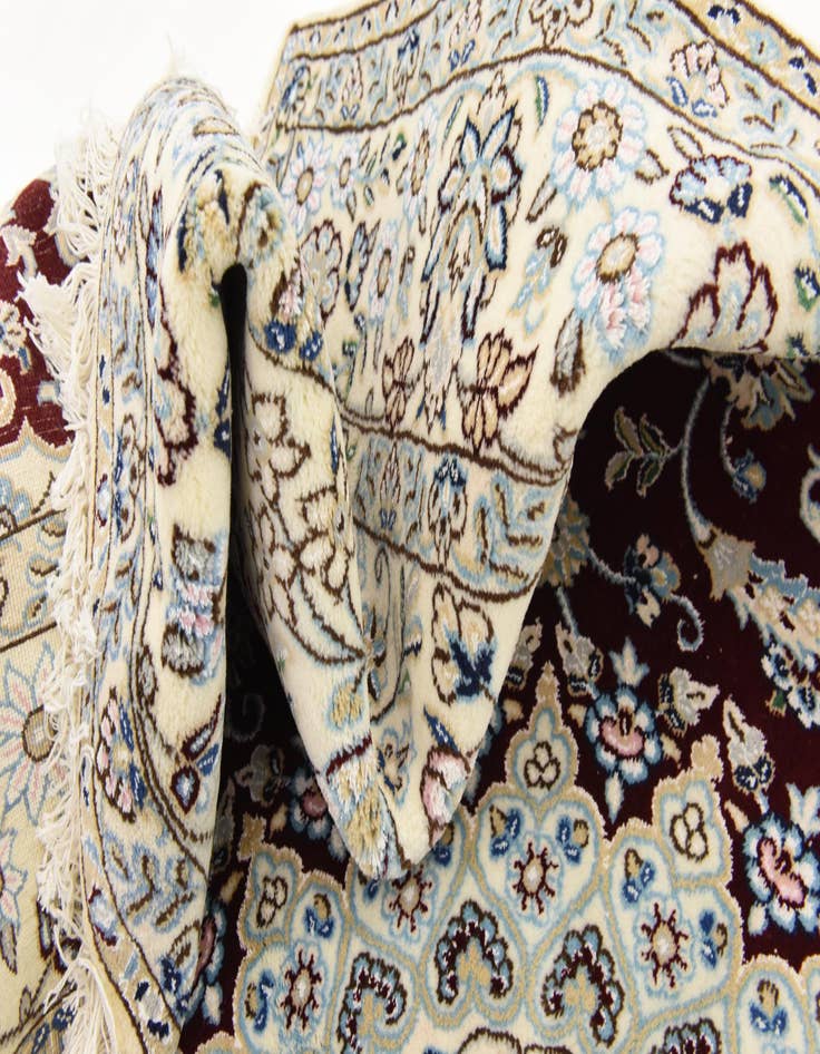 Detail image of  5' 2 x 7' 10  Hand Knotted Nain Persian Rug