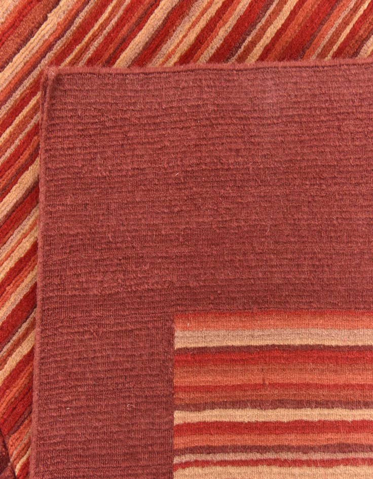 Detail image of  4' 8 x 6' 5  Hand Knotted Nepal Wool Rug