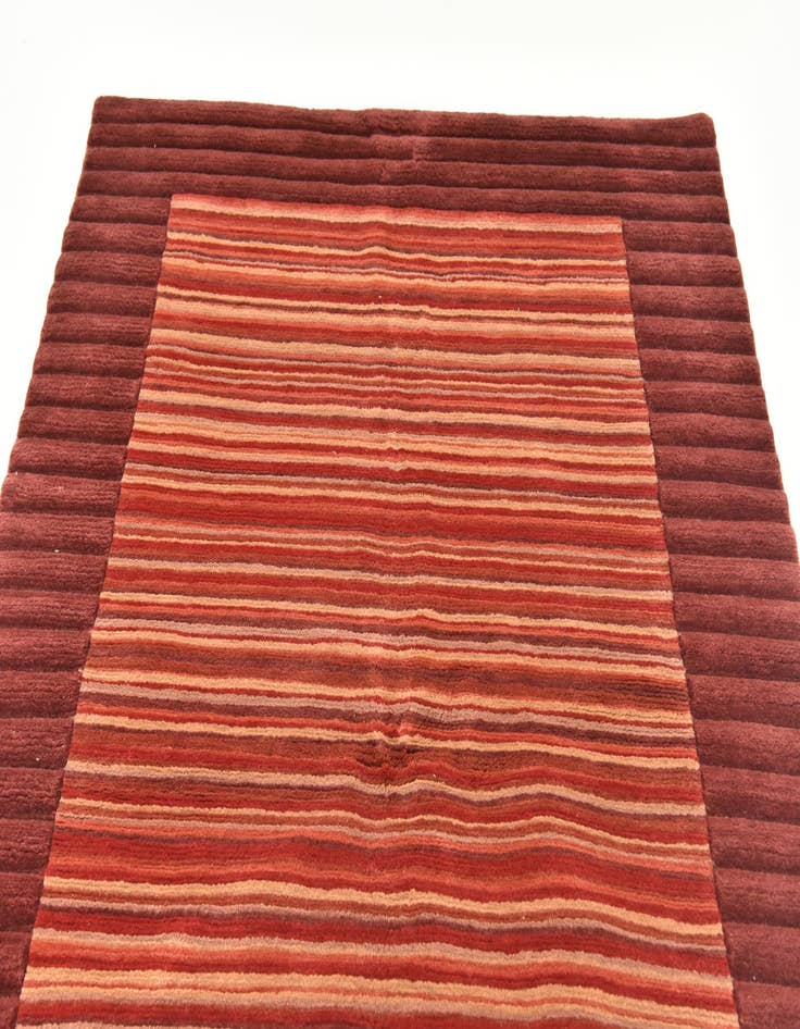 Detail image of  4' 8 x 6' 5  Hand Knotted Nepal Wool Rug