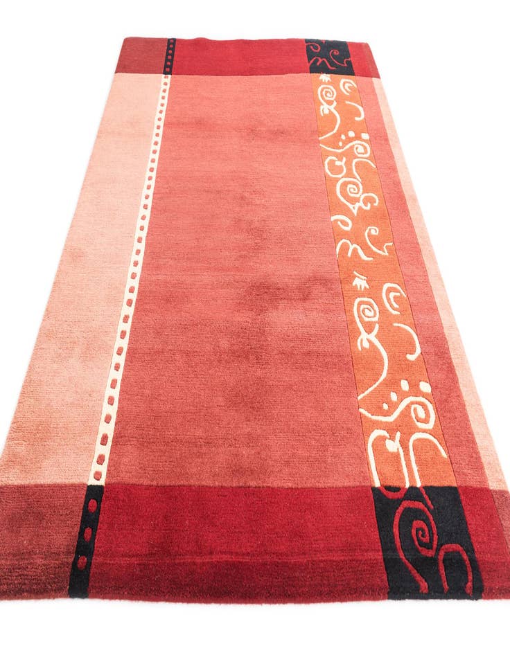 Detail image of  4' 9 x 6' 6  Hand Knotted Nepal Wool Rug