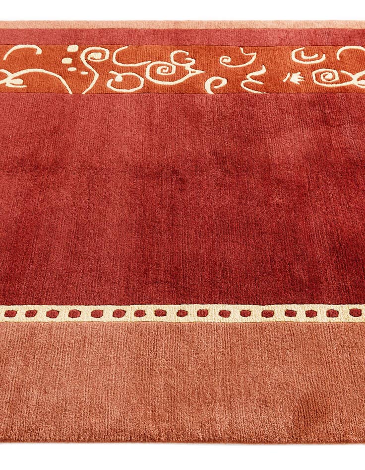 Detail image of  4' 9 x 6' 6  Hand Knotted Nepal Wool Rug