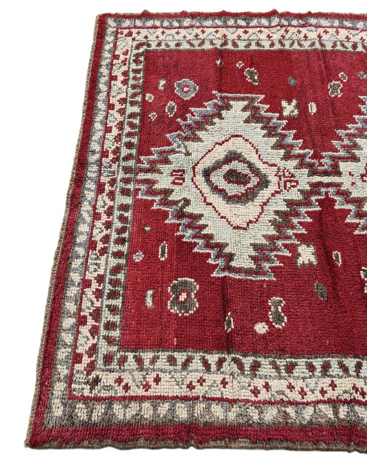 Detail image of  5' 2 x 7' 7  Hand Knotted Oushak Wool Rug