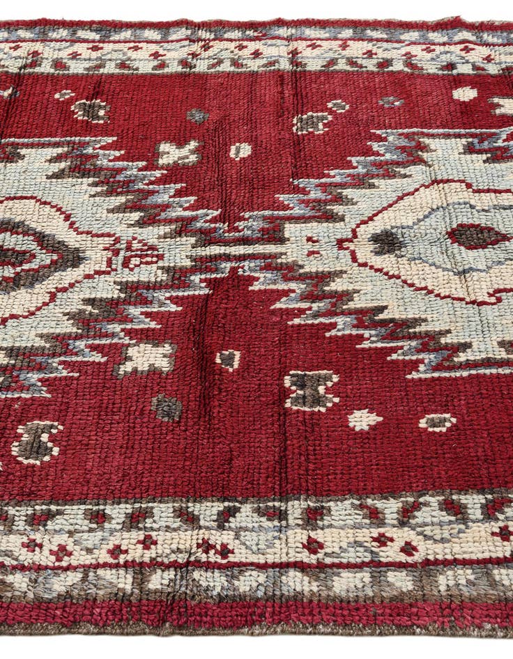 Detail image of  5' 2 x 7' 7  Hand Knotted Oushak Wool Rug
