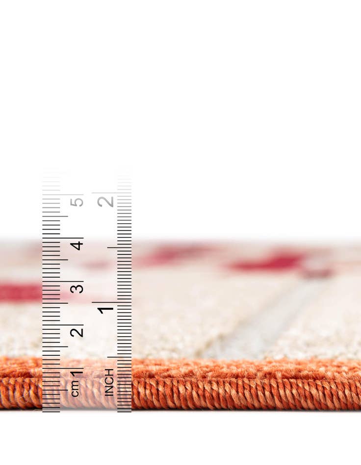 Detail image of  4' x 6'  Washable Modern Indoor / Outdoor Rug