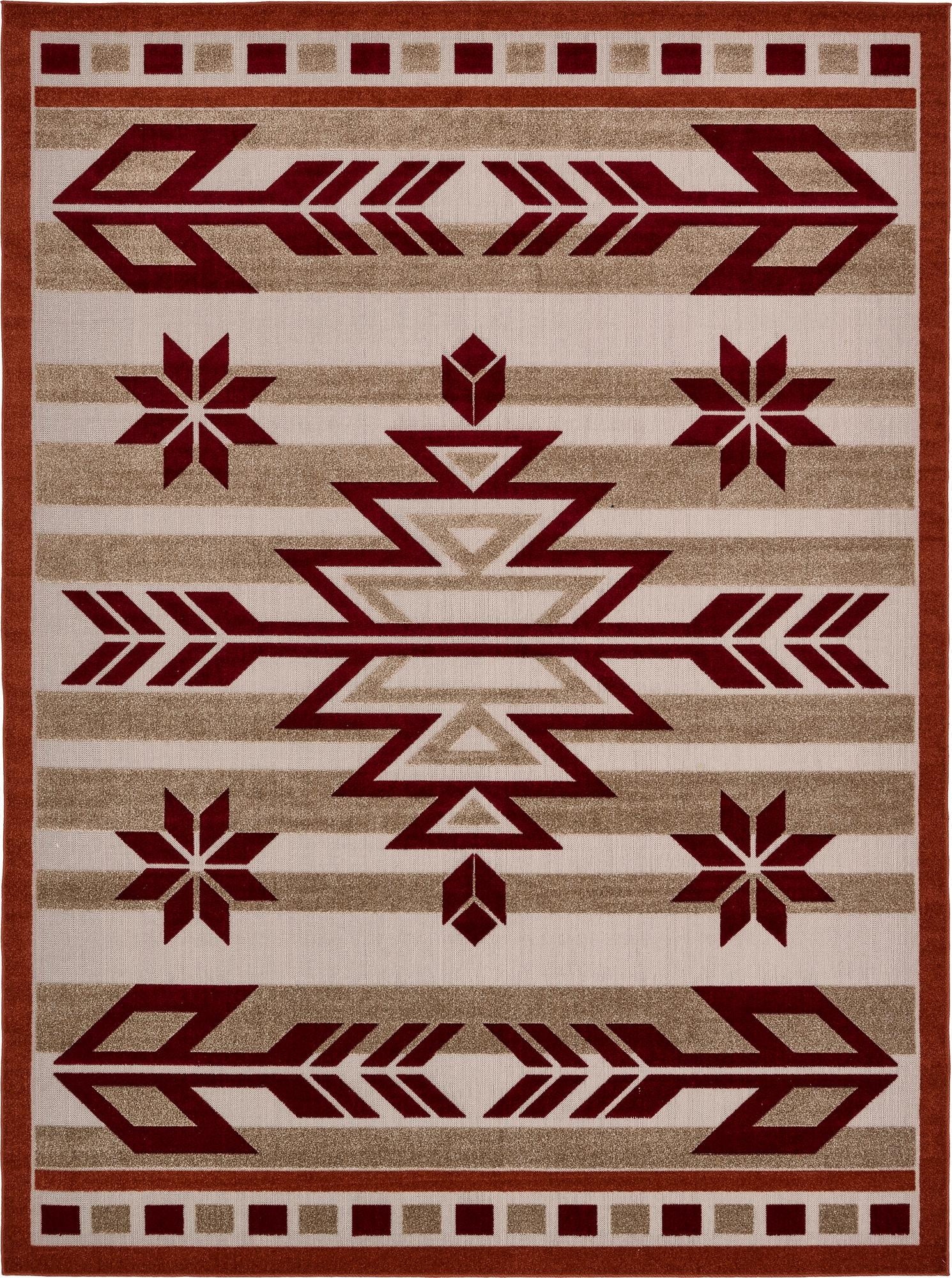  9' x 12'  Washable Modern Indoor / Outdoor Rug