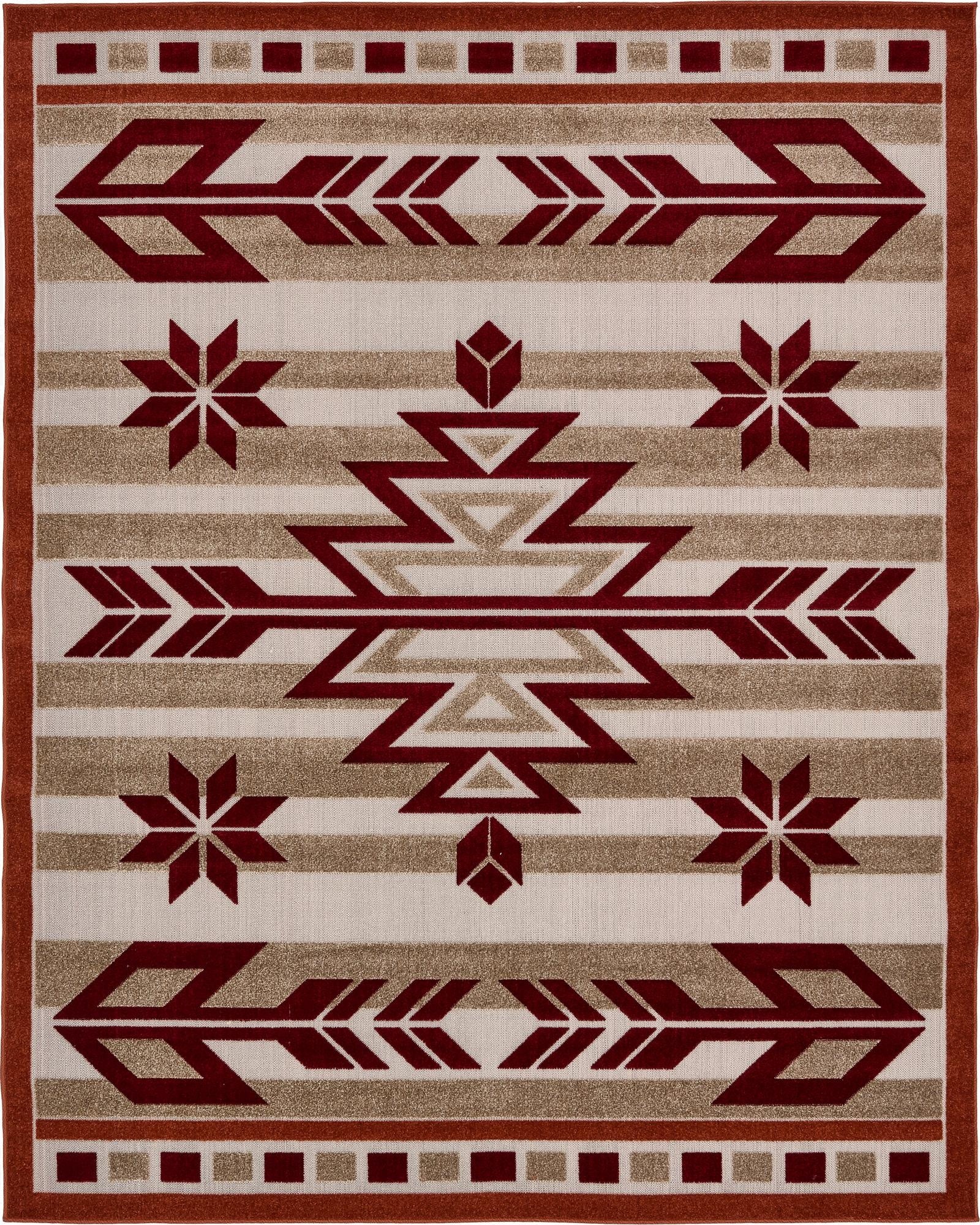  8' x 10'  Washable Modern Indoor / Outdoor Rug