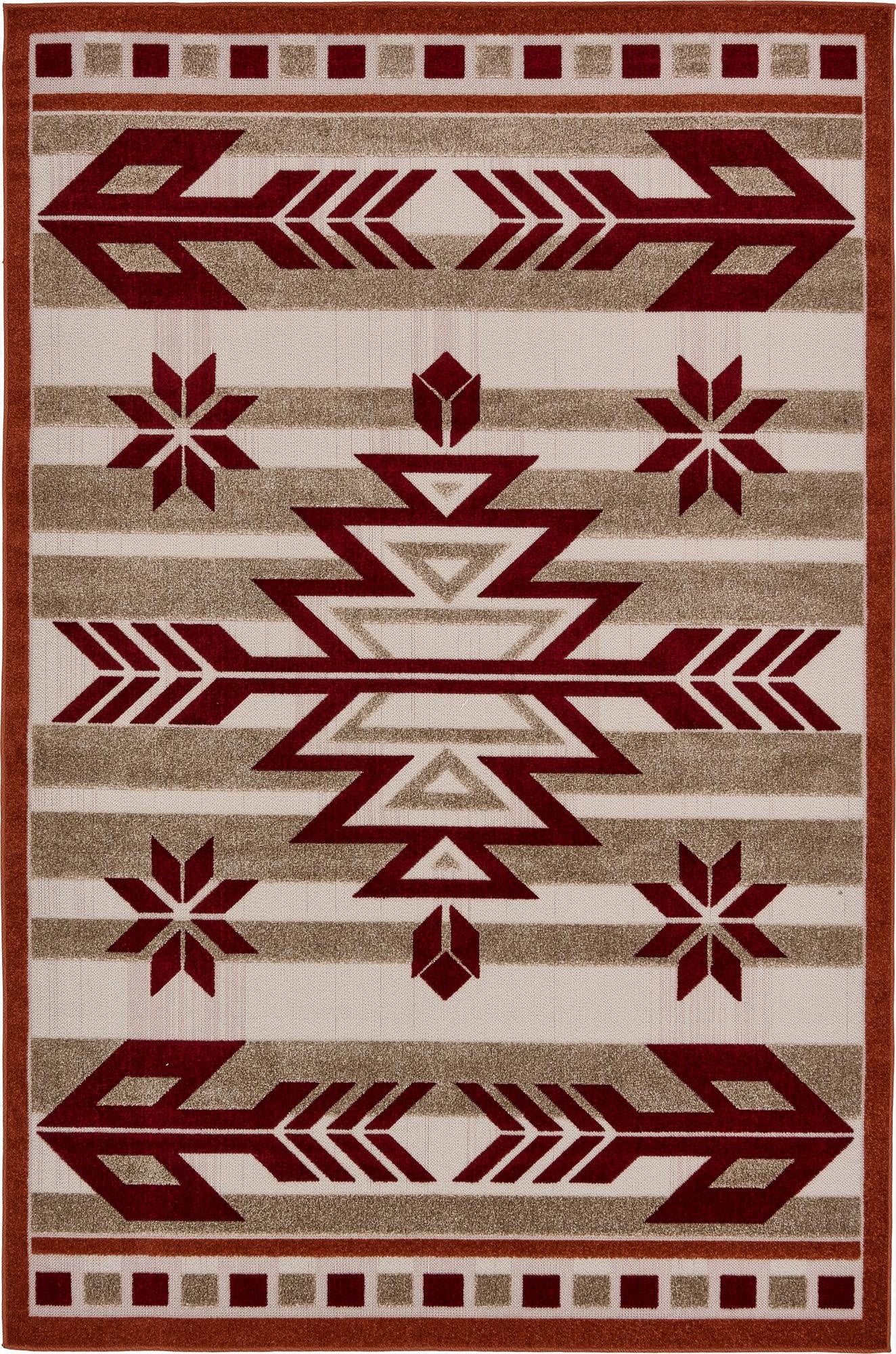  6' x 9'  Washable Modern Indoor / Outdoor Rug