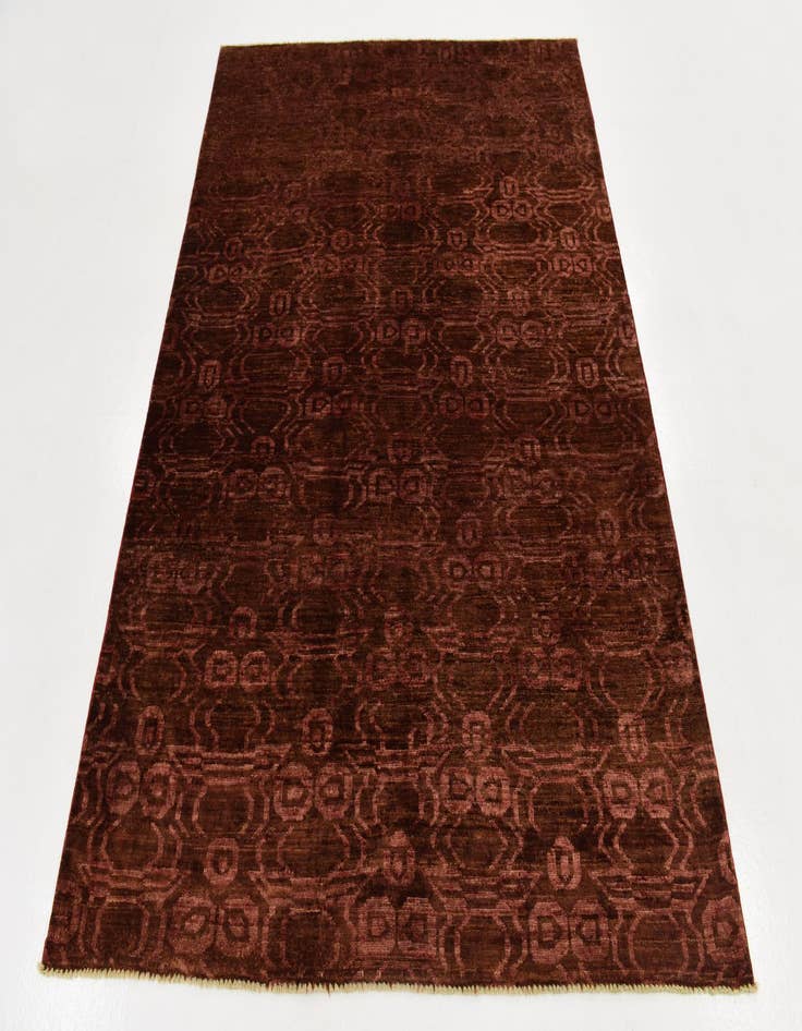 Detail image of  4' 10 x 6' 2  Hand Knotted Peshawar Ziegler Rug