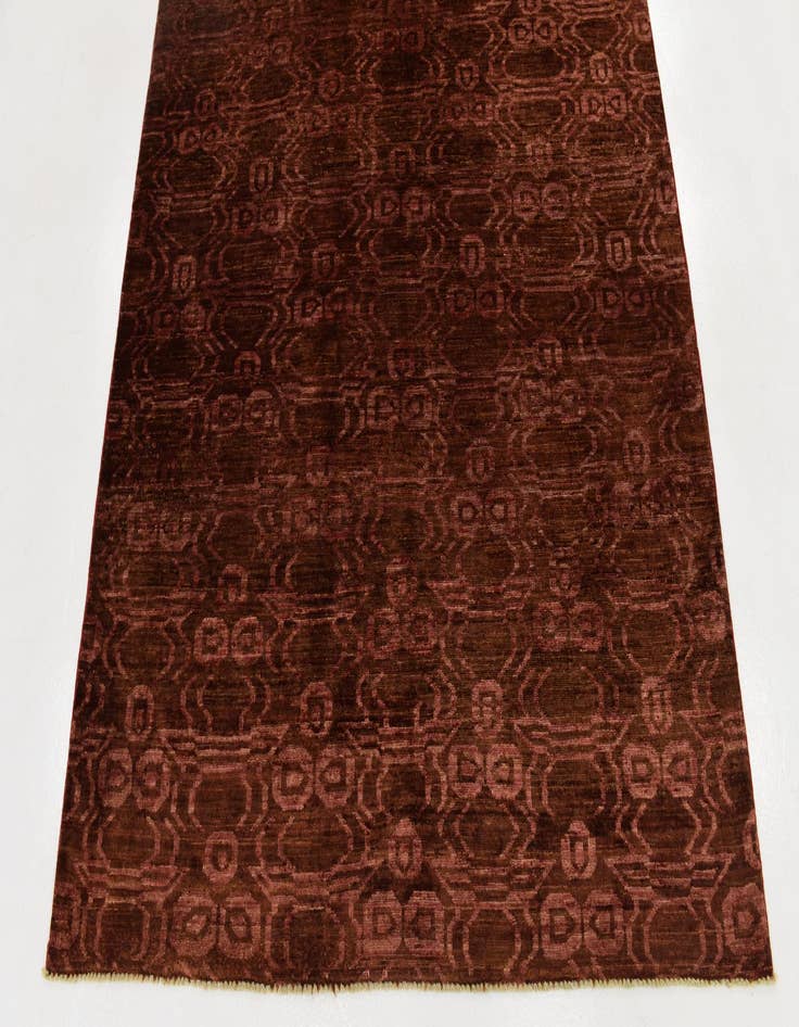 Detail image of  4' 10 x 6' 2  Hand Knotted Peshawar Ziegler Rug