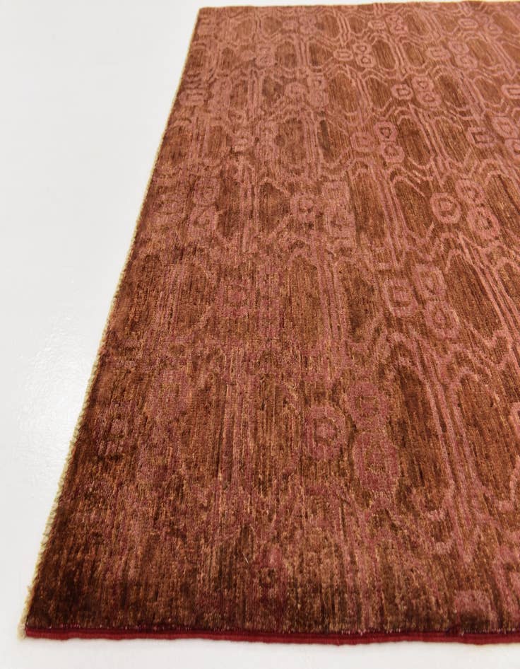 Detail image of  4' 10 x 6' 2  Hand Knotted Peshawar Ziegler Rug