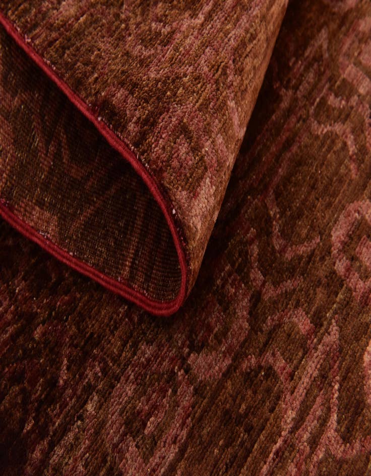 Detail image of  4' 10 x 6' 2  Hand Knotted Peshawar Ziegler Rug