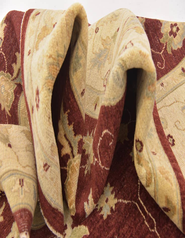 Detail image of  6' x 8' 4  Hand Knotted Peshawar Ziegler Rug