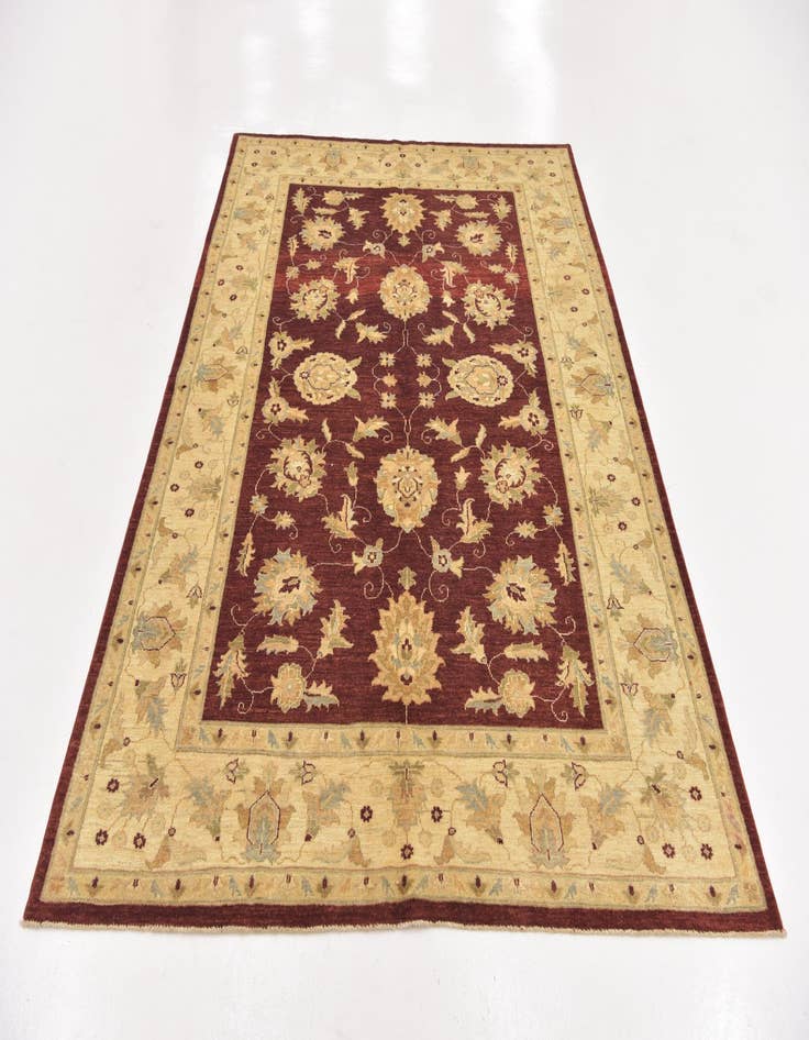 Detail image of  6' x 8' 4  Hand Knotted Peshawar Ziegler Rug