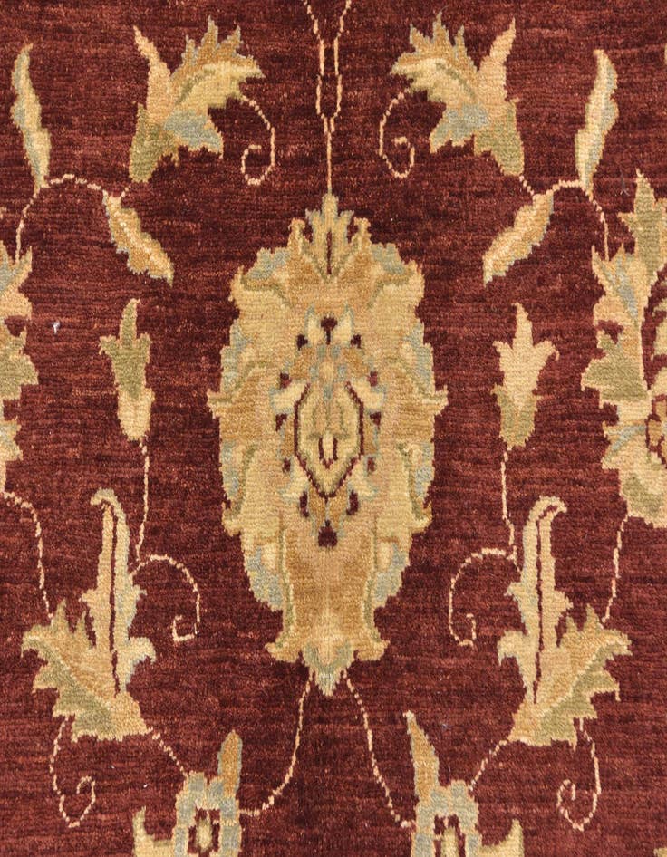 Detail image of  6' x 8' 4  Hand Knotted Peshawar Ziegler Rug