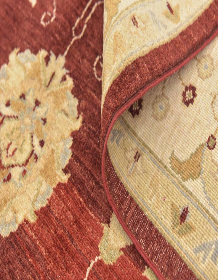 Detail image of  6' x 8' 4  Hand Knotted Peshawar Ziegler Rug