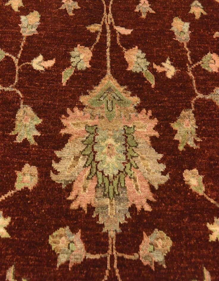 Detail image of  6' 6 x 9' 7  Hand Knotted Peshawar Ziegler Rug