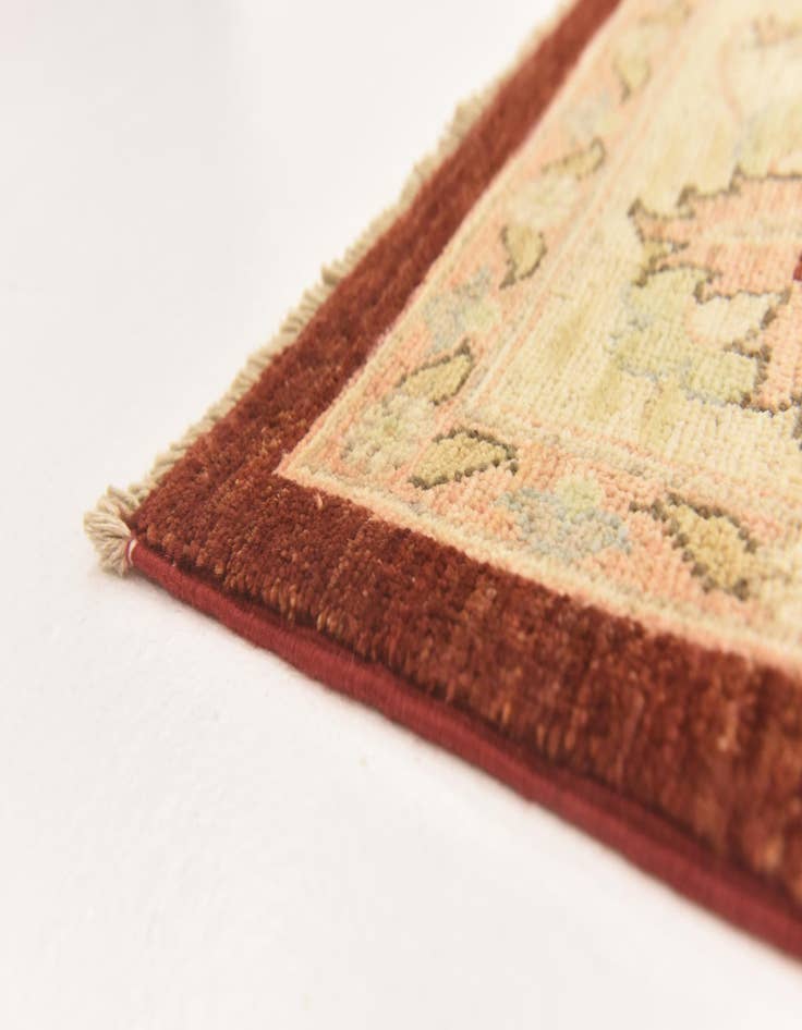 Detail image of  6' 6 x 9' 7  Hand Knotted Peshawar Ziegler Rug