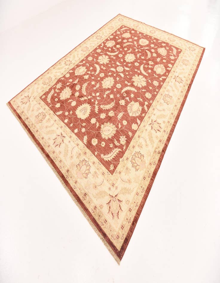 Detail image of  8' x 10' 11  Hand Knotted Peshawar Ziegler Rug