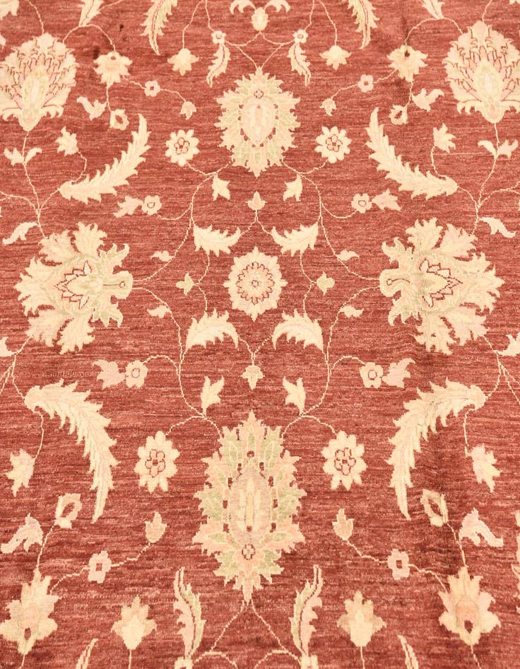 Detail image of  8' x 10' 11  Hand Knotted Peshawar Ziegler Rug