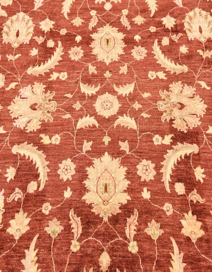 Detail image of  8' 1 x 10' 8  Hand Knotted Peshawar Ziegler Rug