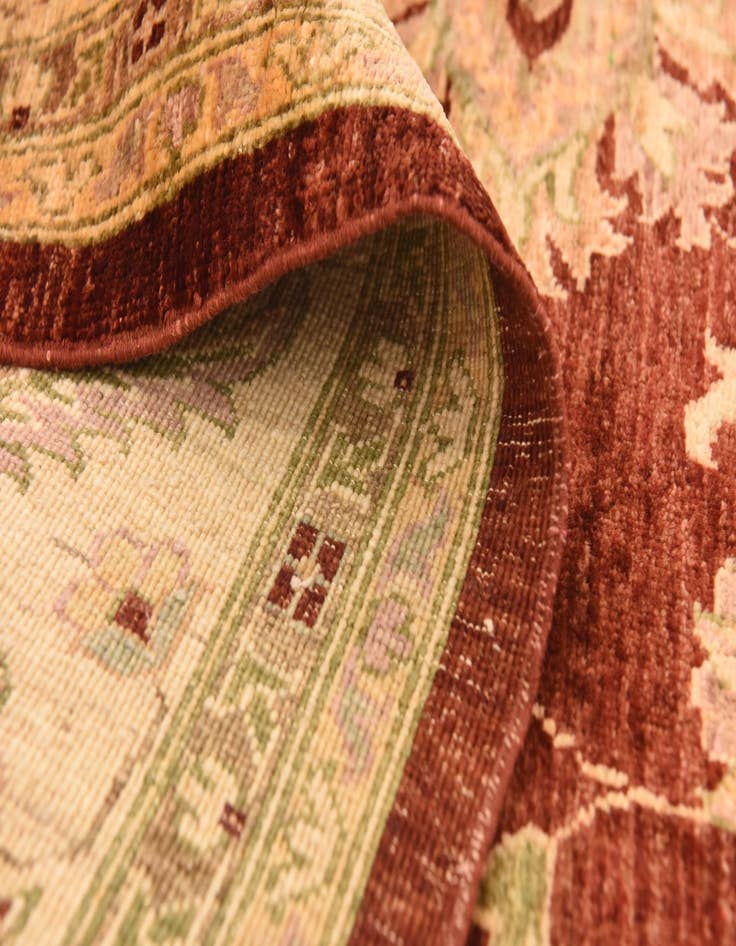 Detail image of  8' 1 x 10' 8  Hand Knotted Peshawar Ziegler Rug