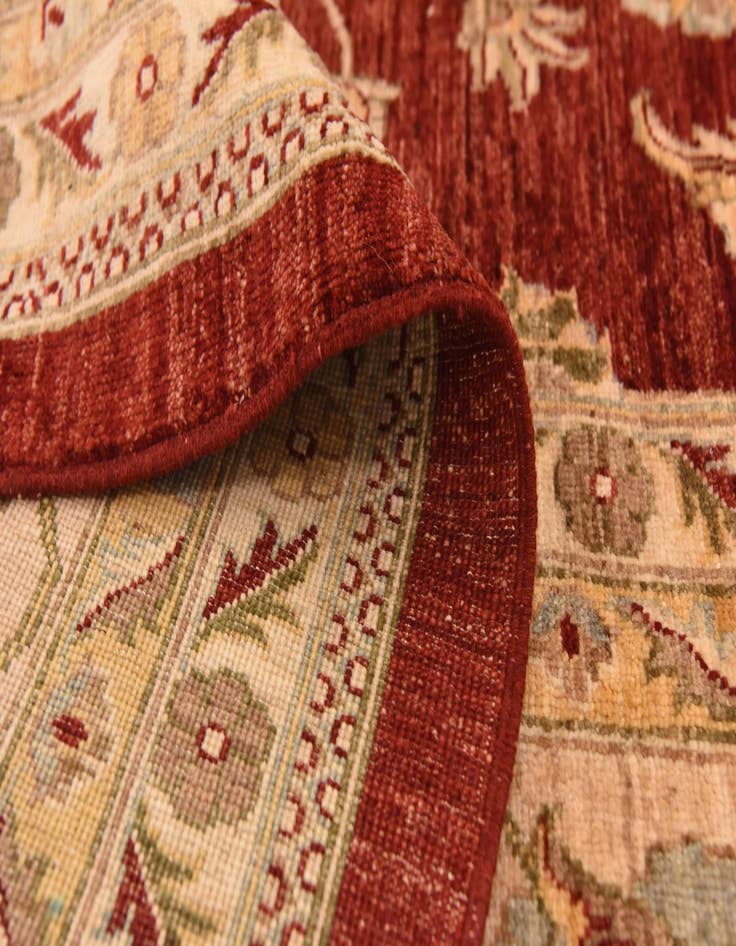 Detail image of  13' 1 x 17' 2  Hand Knotted Peshawar Ziegler Rug
