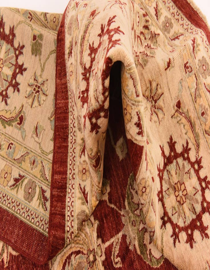Detail image of  13' 1 x 17' 2  Hand Knotted Peshawar Ziegler Rug