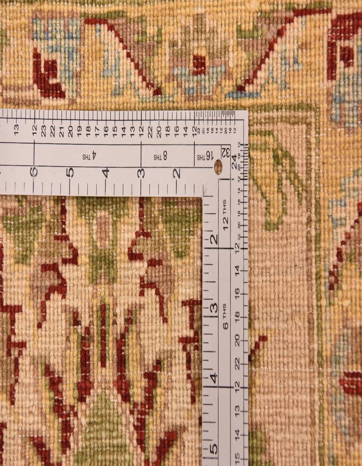 Detail image of  13' 1 x 17' 2  Hand Knotted Peshawar Ziegler Rug