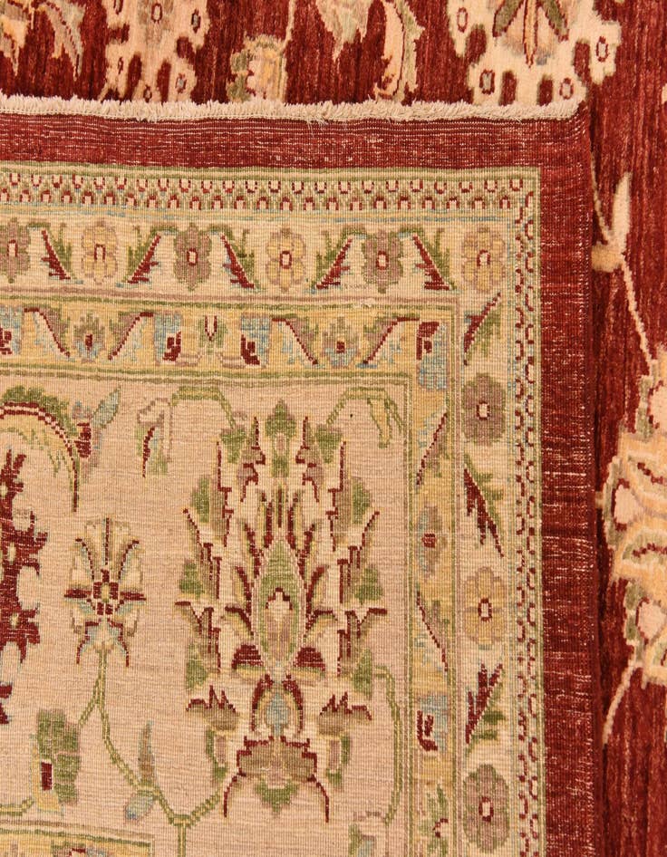 Detail image of  13' 1 x 17' 2  Hand Knotted Peshawar Ziegler Rug