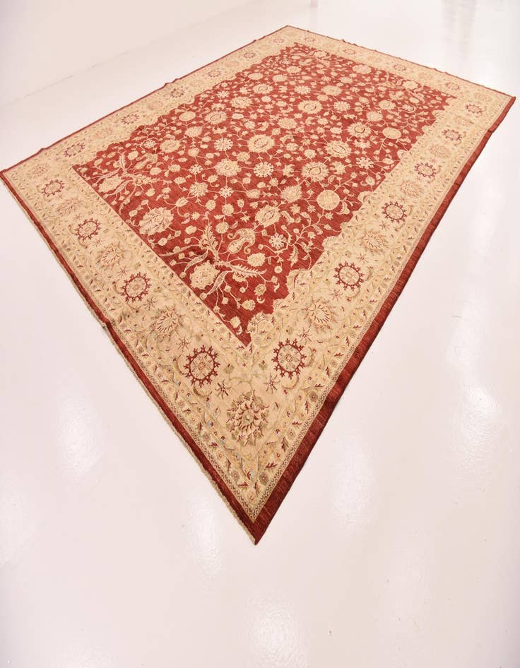 Detail image of  13' 1 x 17' 2  Hand Knotted Peshawar Ziegler Rug