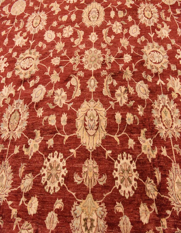 Detail image of  13' 1 x 17' 2  Hand Knotted Peshawar Ziegler Rug