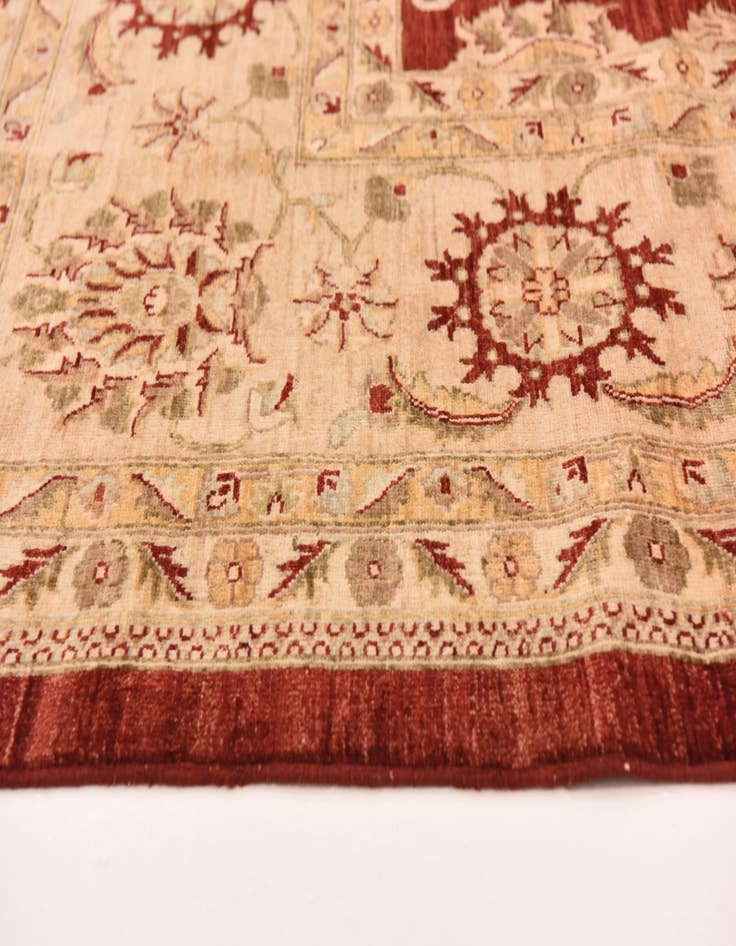 Detail image of  13' 1 x 17' 2  Hand Knotted Peshawar Ziegler Rug