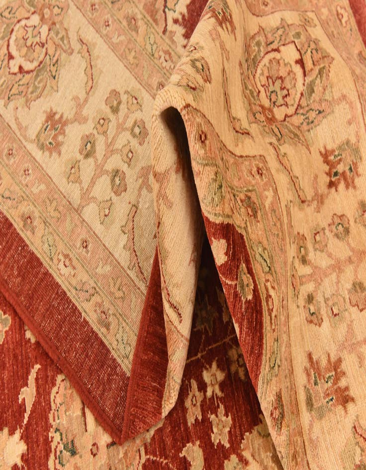 Detail image of  10' x 12' 10  Hand Knotted Peshawar Ziegler Rug