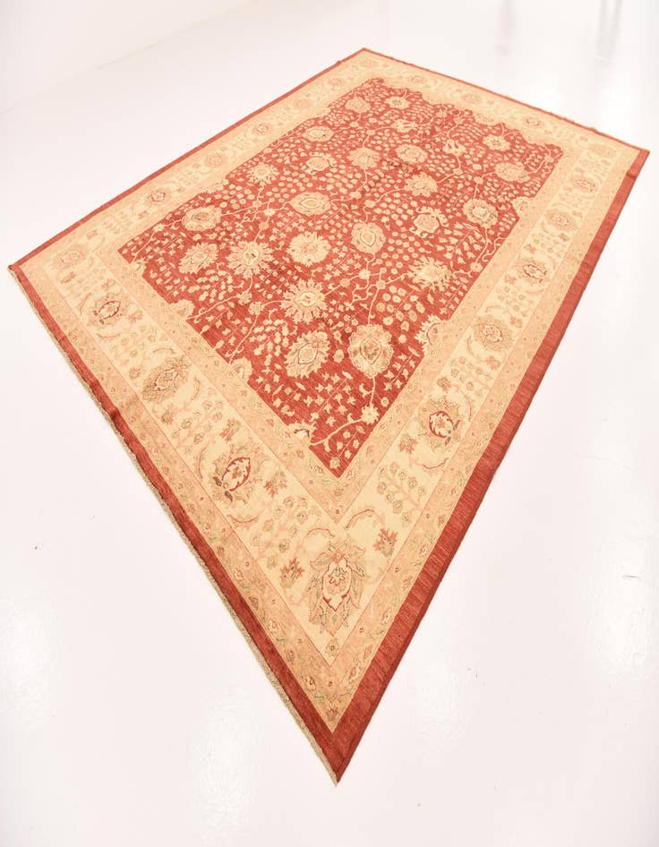 Detail image of  10' x 12' 10  Hand Knotted Peshawar Ziegler Rug