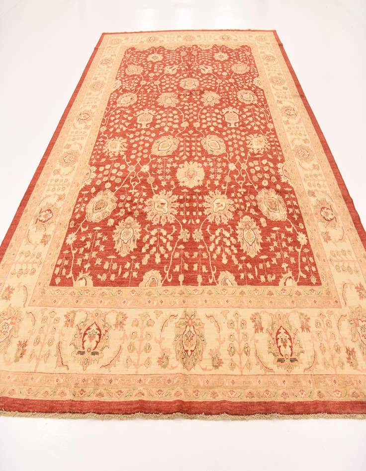 Detail image of  10' x 12' 10  Hand Knotted Peshawar Ziegler Rug