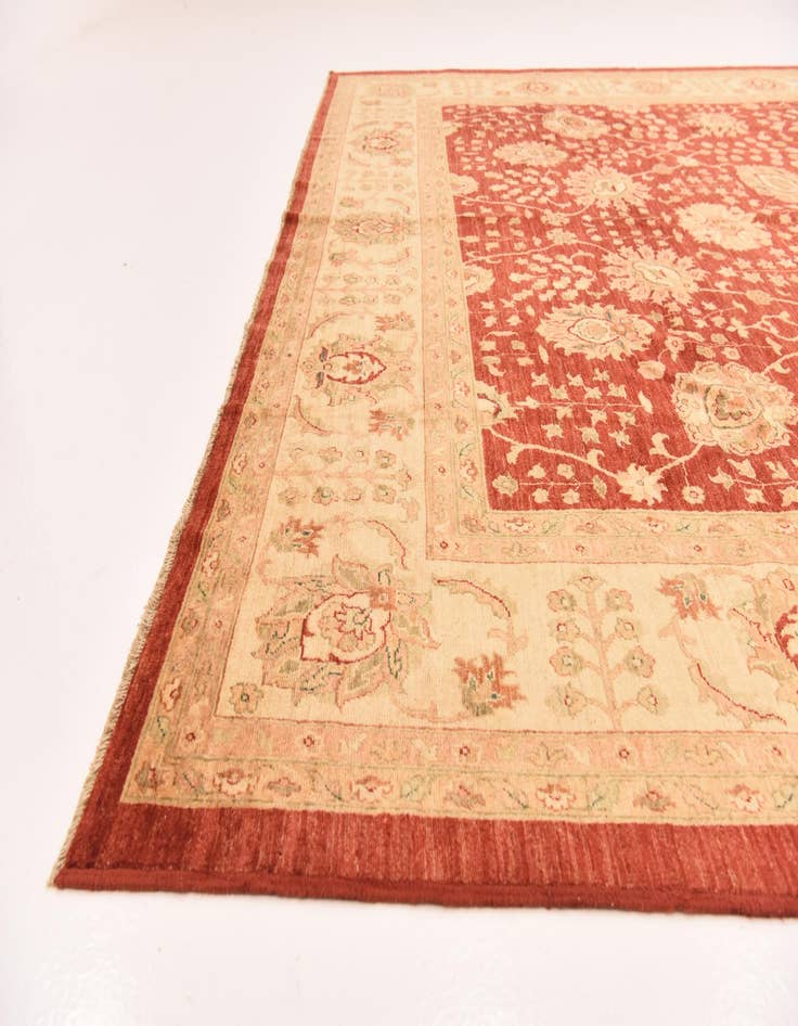 Detail image of  10' x 12' 10  Hand Knotted Peshawar Ziegler Rug