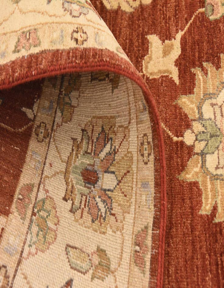 Detail image of  5' 5 x 8' 2  Hand Knotted Peshawar Ziegler Rug