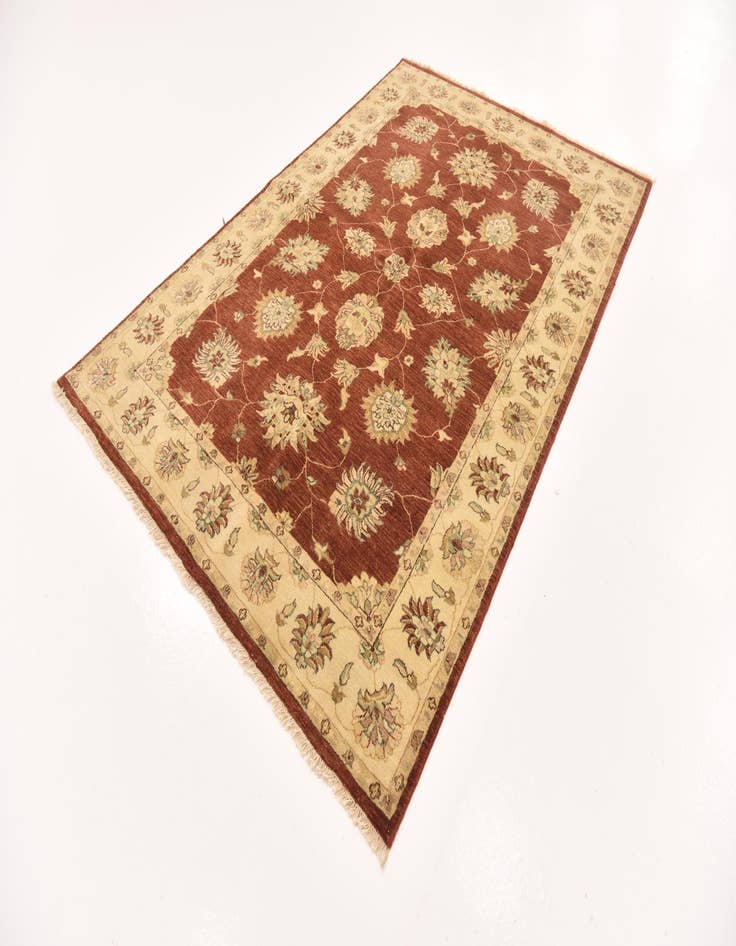 Detail image of  5' 5 x 8' 2  Hand Knotted Peshawar Ziegler Rug