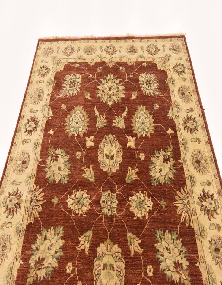 Detail image of  5' 5 x 8' 2  Hand Knotted Peshawar Ziegler Rug