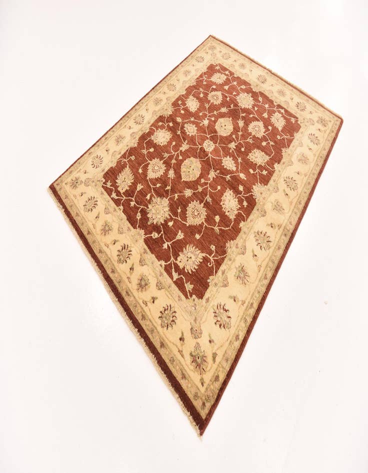 Detail image of 5' x 6' 8 Hand Knotted Peshawar Ziegler Rug