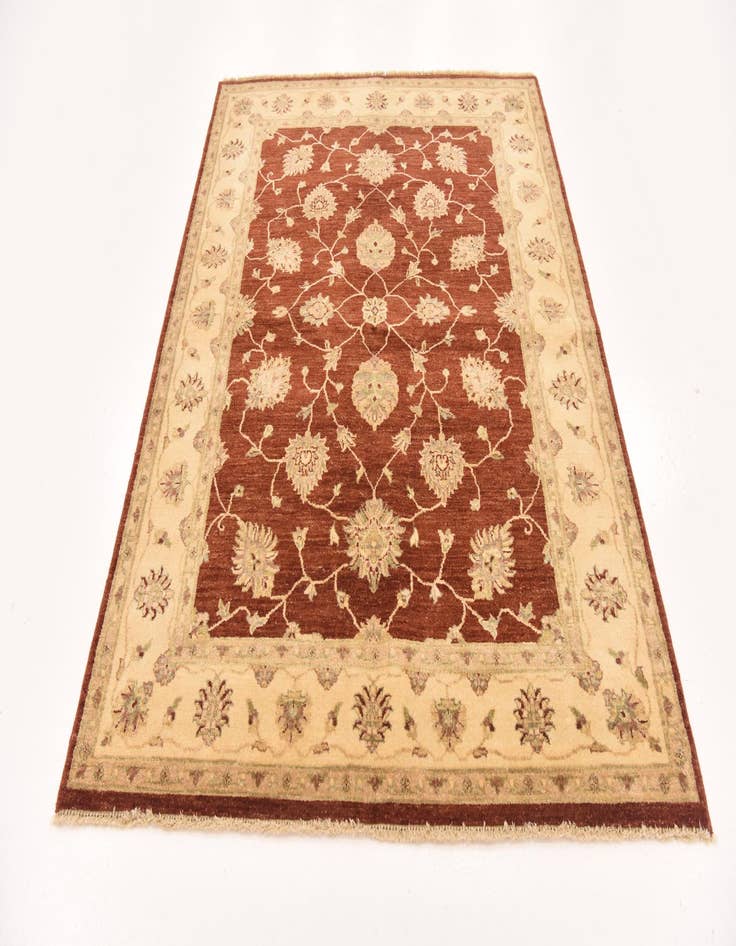 Detail image of 5' x 6' 8 Hand Knotted Peshawar Ziegler Rug