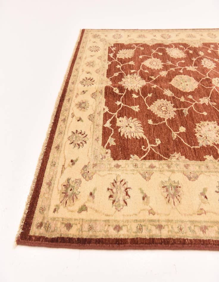 Detail image of 5' x 6' 8 Hand Knotted Peshawar Ziegler Rug