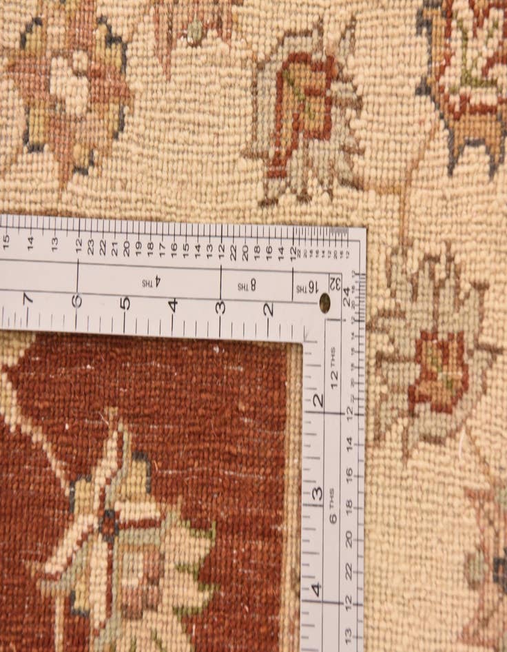 Detail image of  5' 6 x 8'  Hand Knotted Peshawar Ziegler Rug